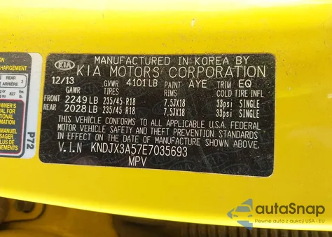 2014 Kia Soul ! from USA, damaged, VIN KNDJX3A57E7035693